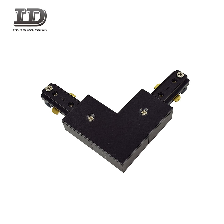 Conector de luz de riel LED tipo L de 3 cables