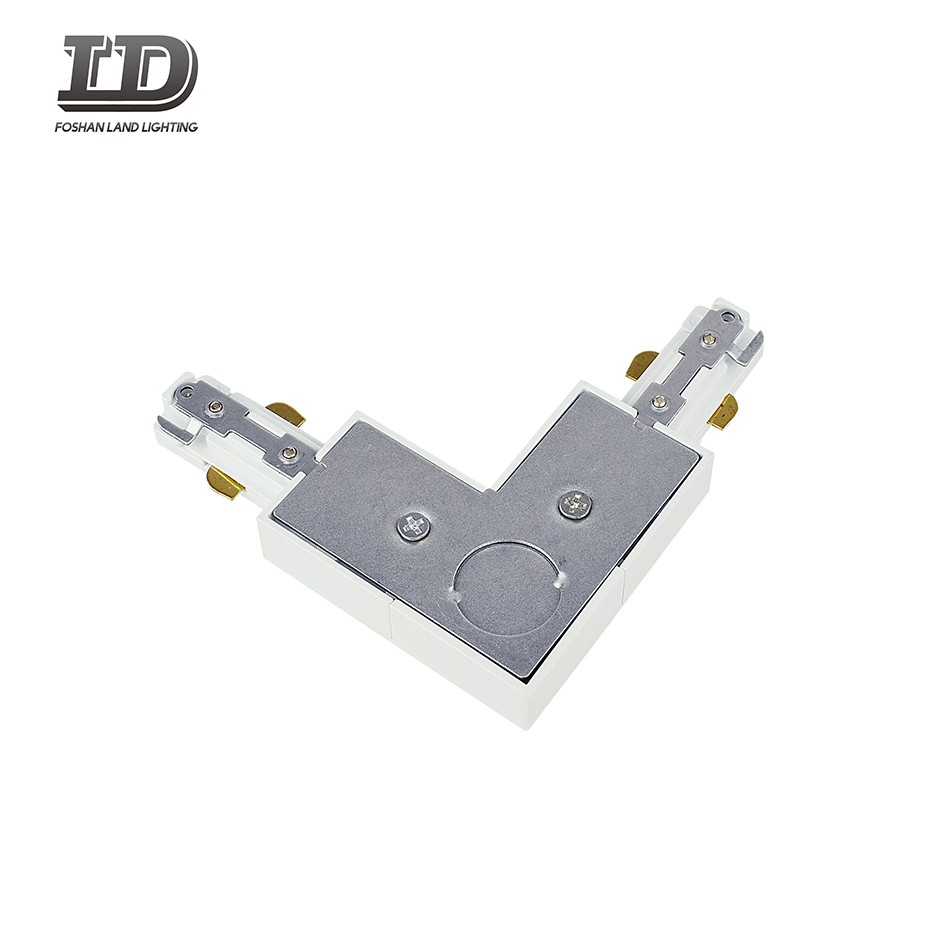 Conector de luz de riel LED tipo L de 3 cables