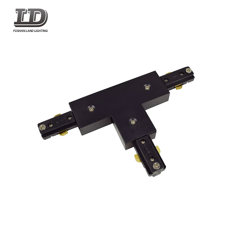 Conector de luz de riel LED tipo T de 3 cables