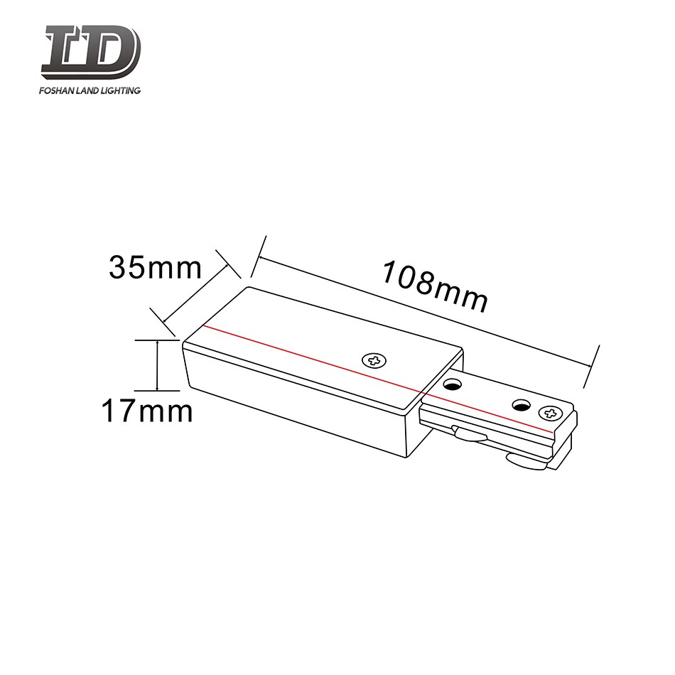 Led-raillichtaccessoires 2-draads