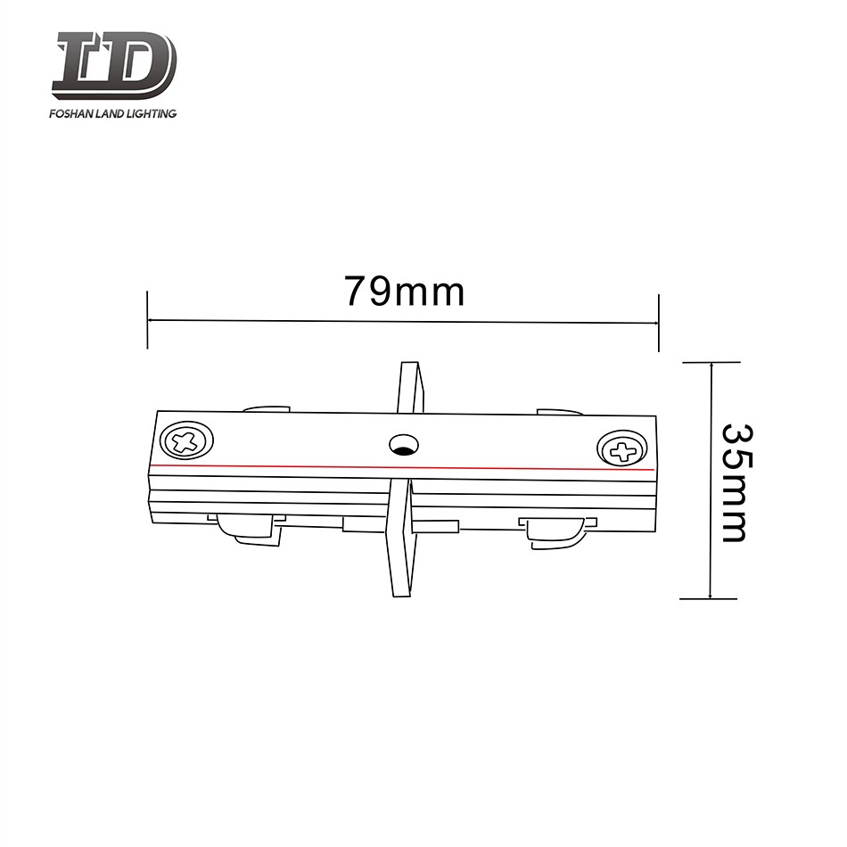 Dentro tipo I conector de luz de riel LED de 3 cables