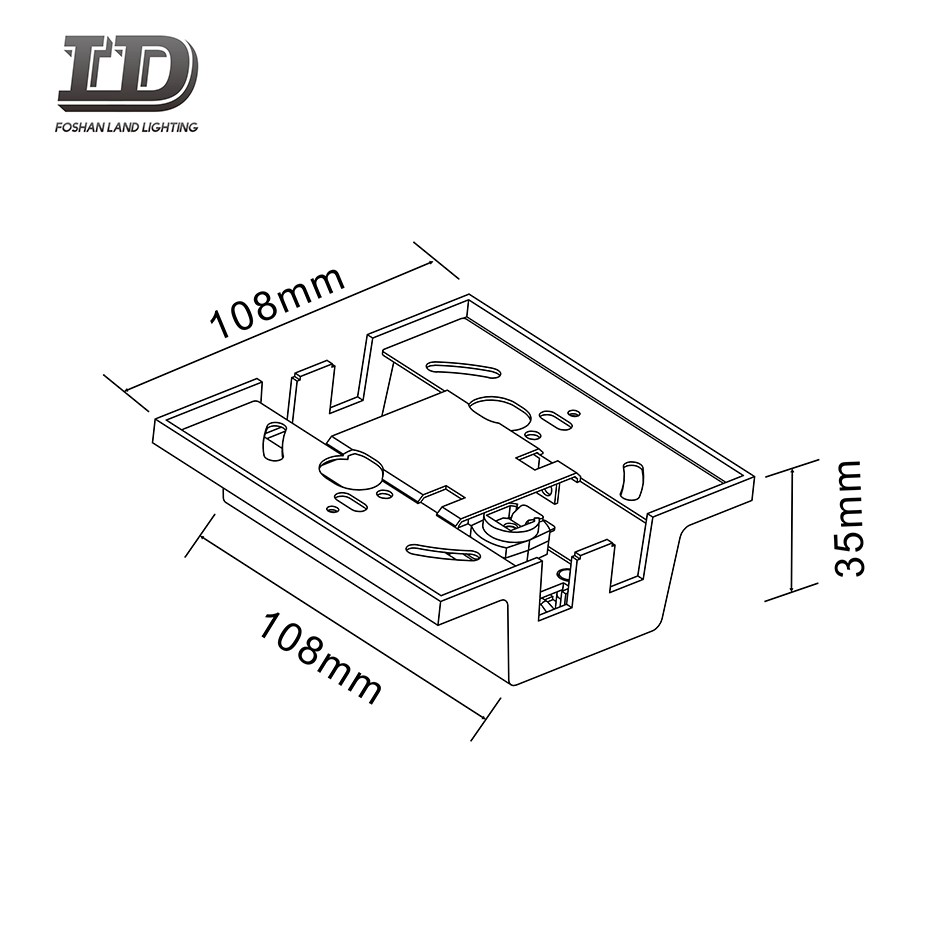 M Type Led Track Light Connector 3wire