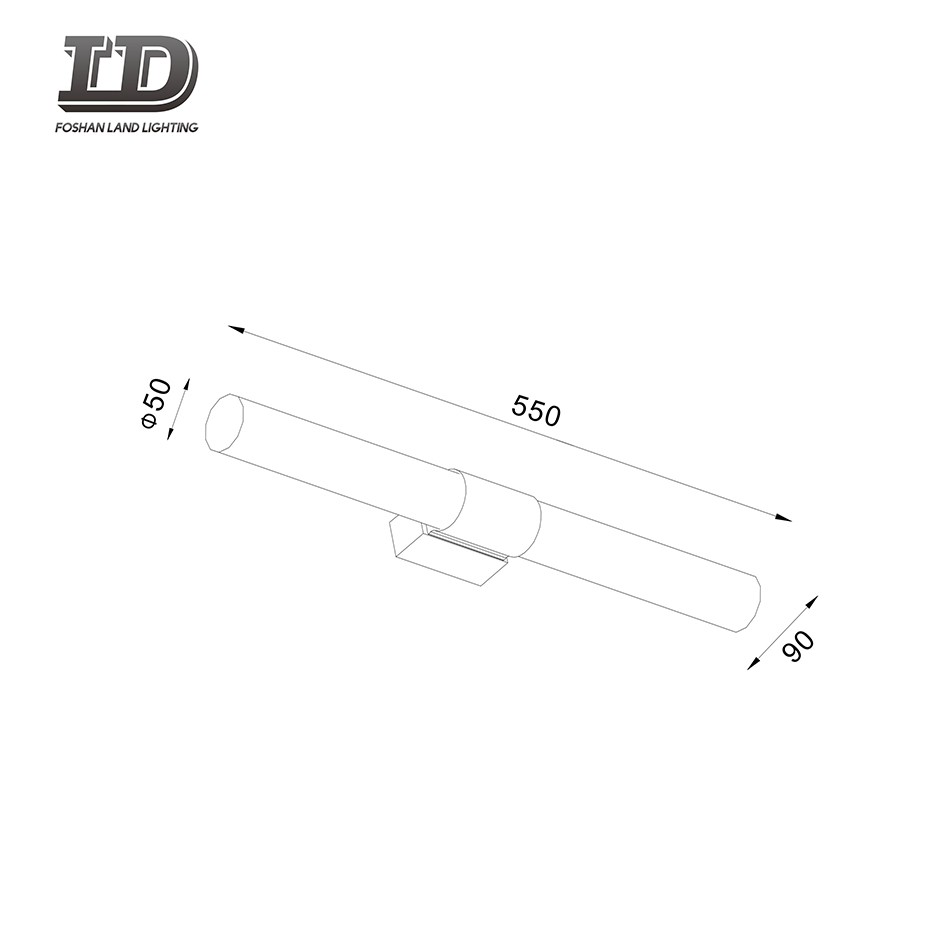 Tocador de baño y accesorio LED de pared