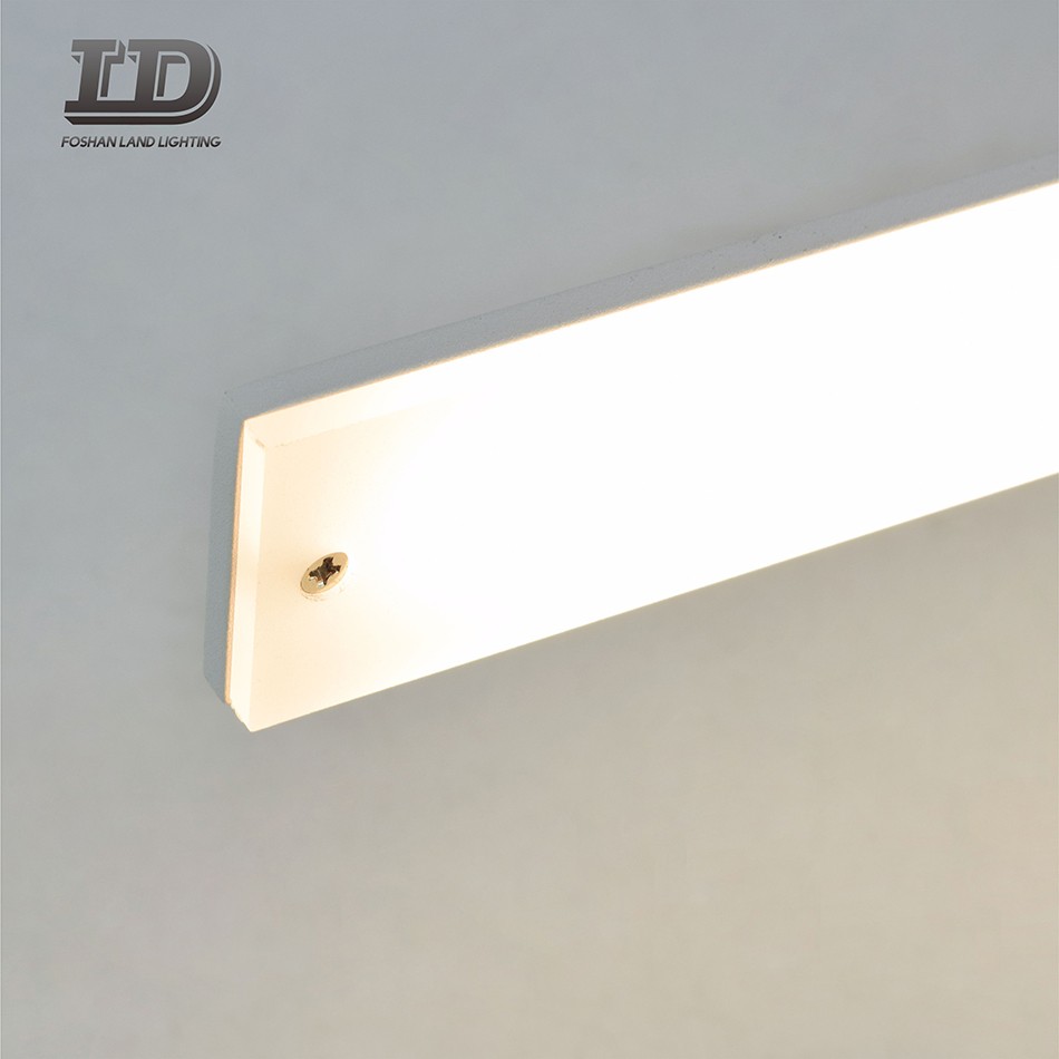 Rettangolo acrilico con luce frontale per specchio per trucco da 9 W per illuminazione da bagno Lampada da parete per specchio