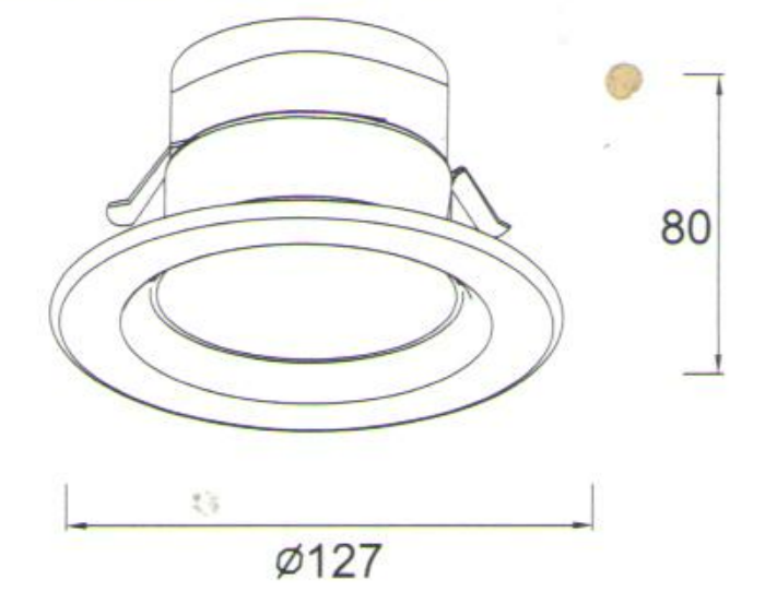 Plafonniers LED encastrés Downlight encastré de rénovation LED de 4 pouces