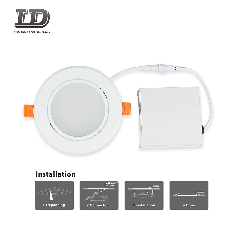 4 Inch 9w Ultra Thin Led Gimbal Panel Light ETL