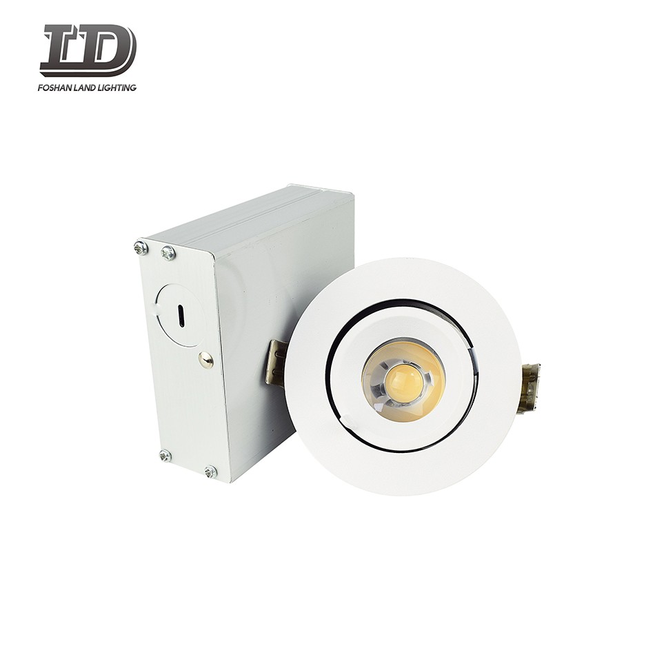 9w Upotettu Led Downlight -kohdevalo kytkentärasian gimbaalirenkaalla