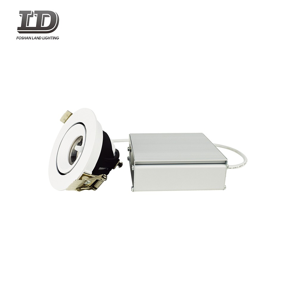 9w Recessed conduziu a luz do ponto de Downlight com anel do cardan da caixa de junção