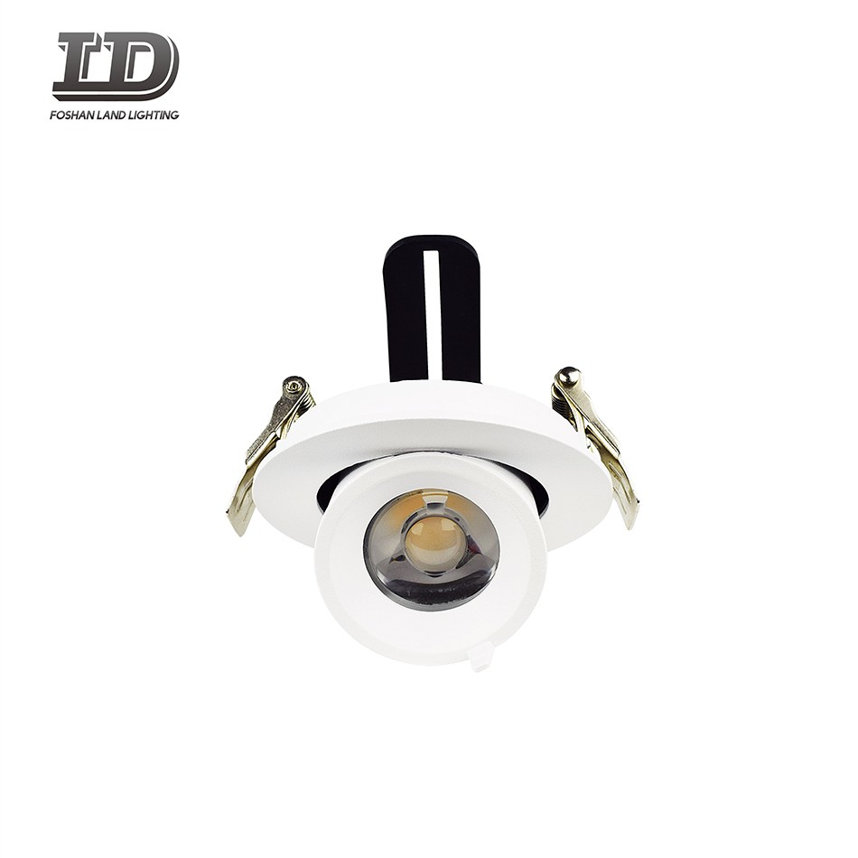 Spot lumineux Led encastré 9w, avec boîte de jonction, anneau à cardan