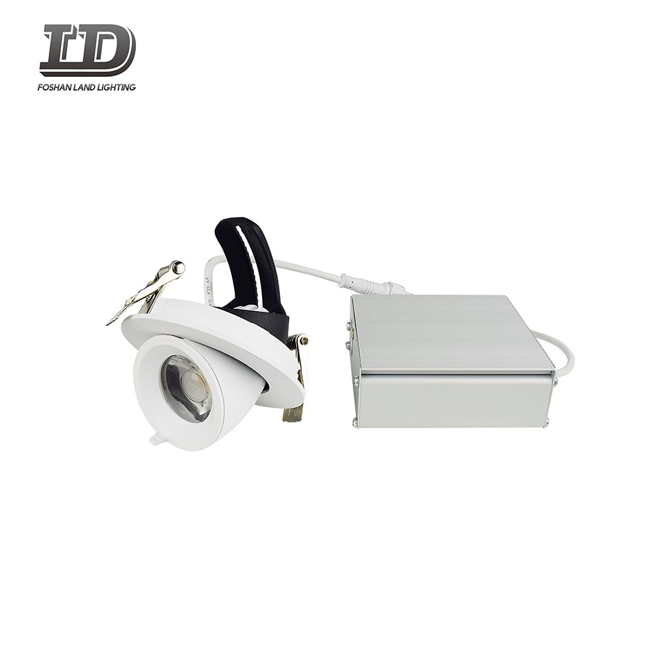 9w Recessed conduziu a luz do ponto de Downlight com anel do cardan da caixa de junção