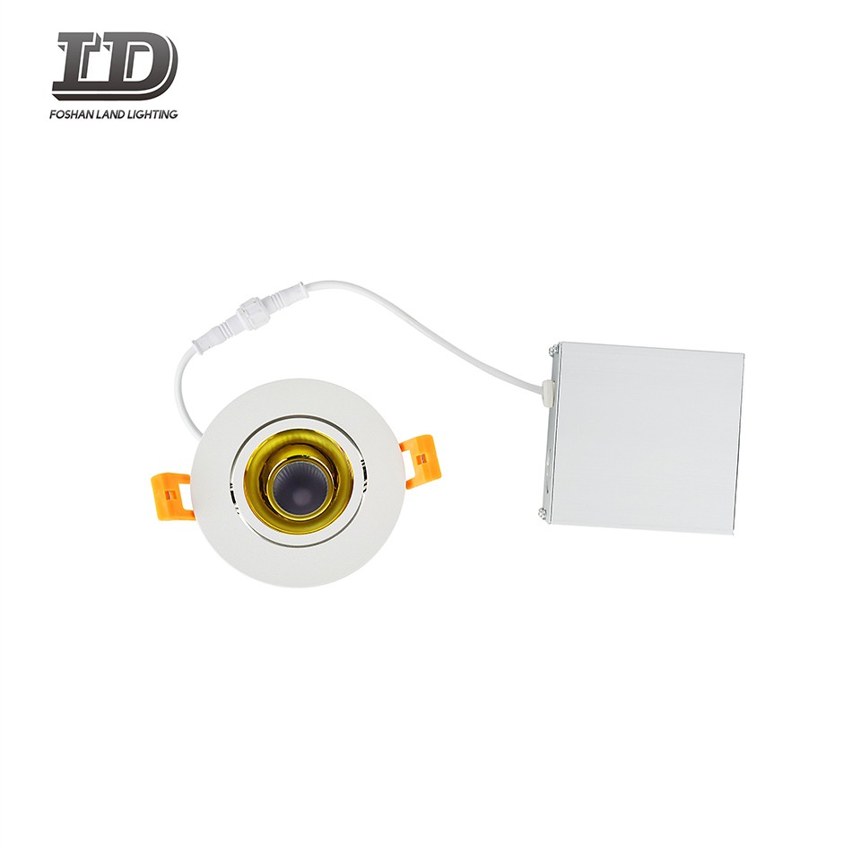 3-calowa, okrągła, regulowana oprawa typu downlight LED o mocy 9 W