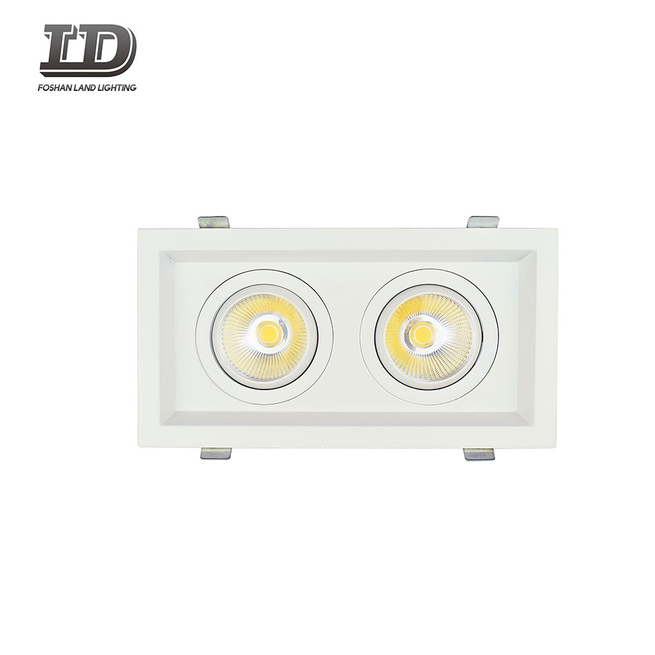 Oprawa typu downlight LED o mocy 24 W, kwadratowa Cob