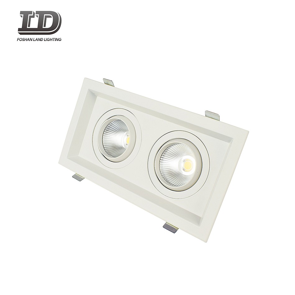 Oprawa typu downlight LED o mocy 24 W, kwadratowa Cob