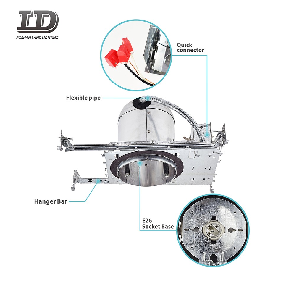 5 İnç Alüminyum Gövde Led Gömme Downlight