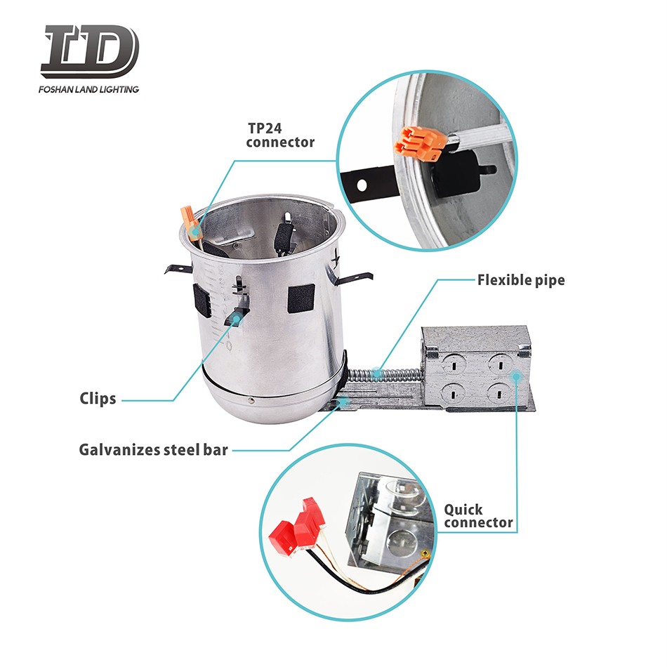 5-Zoll-ICAT-Remodel-Einbaugehäuse aus Eisen