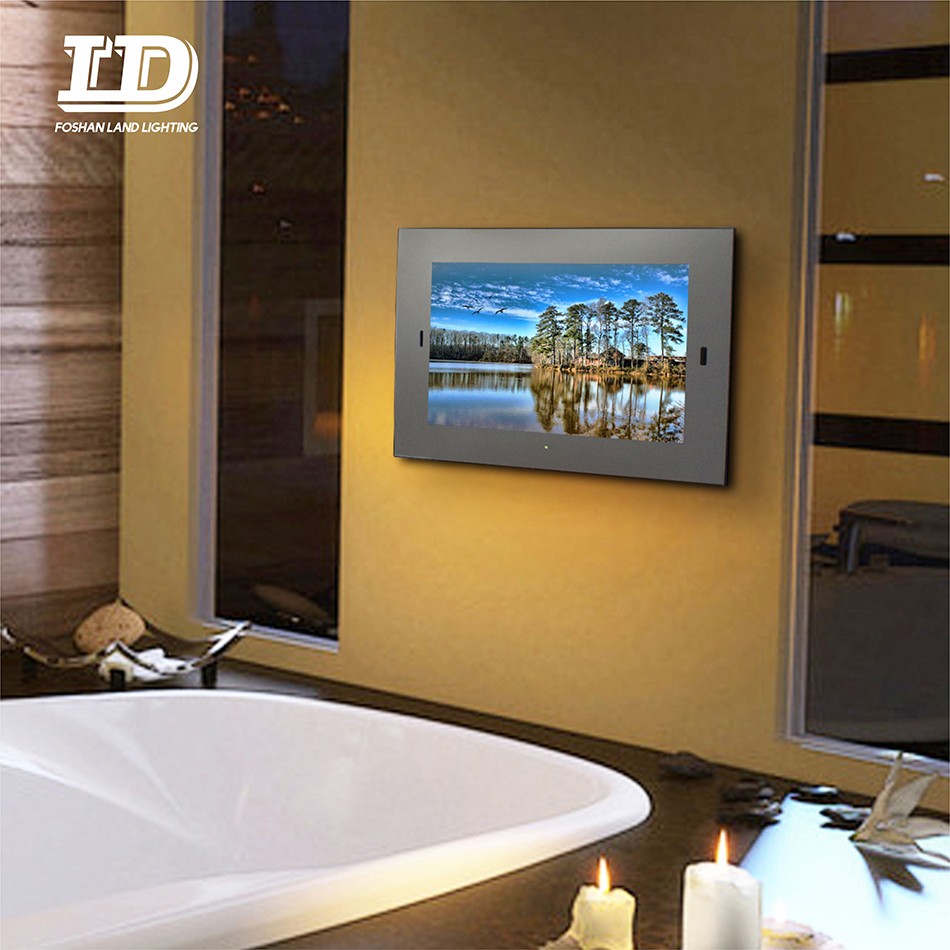 Miroir magique intelligent TV de salle de bains imperméable éclairée par LED de taille faite sur commande avec la lumière de LED