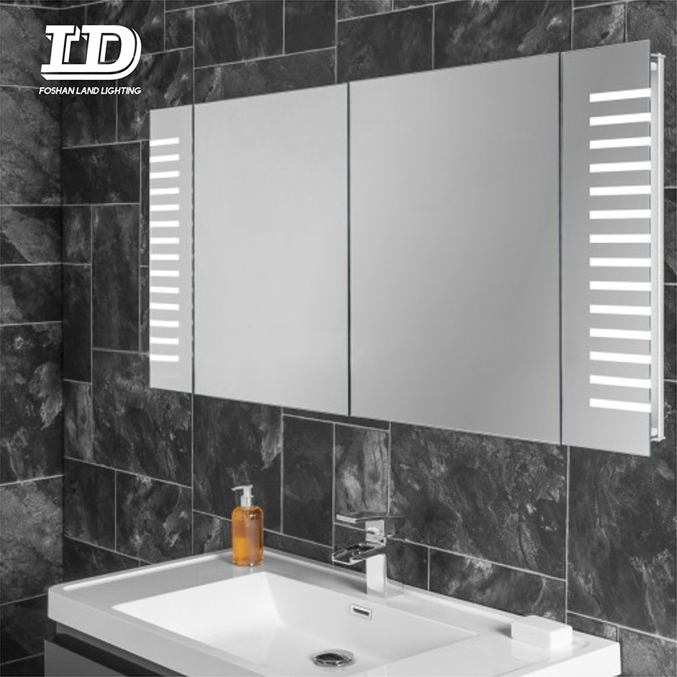 Arkadan Aydınlatmalı Led Banyo Dolabı Led Işık IP44 ile Makyaj Aynası Dolabı