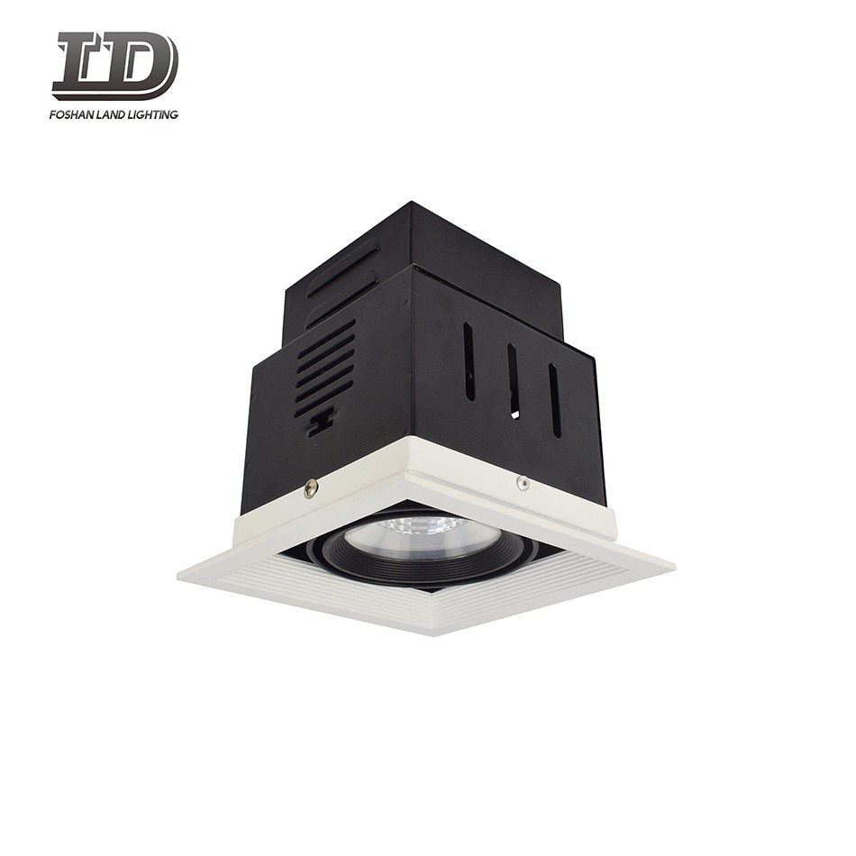 Guarnição Downlight quadrada LED 15w Gimbal