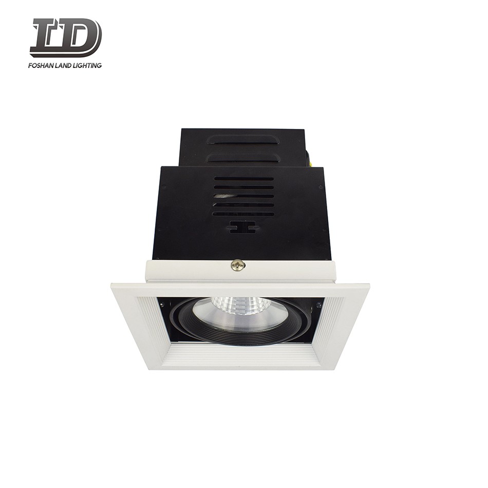 Guarnição Downlight quadrada LED 15w Gimbal