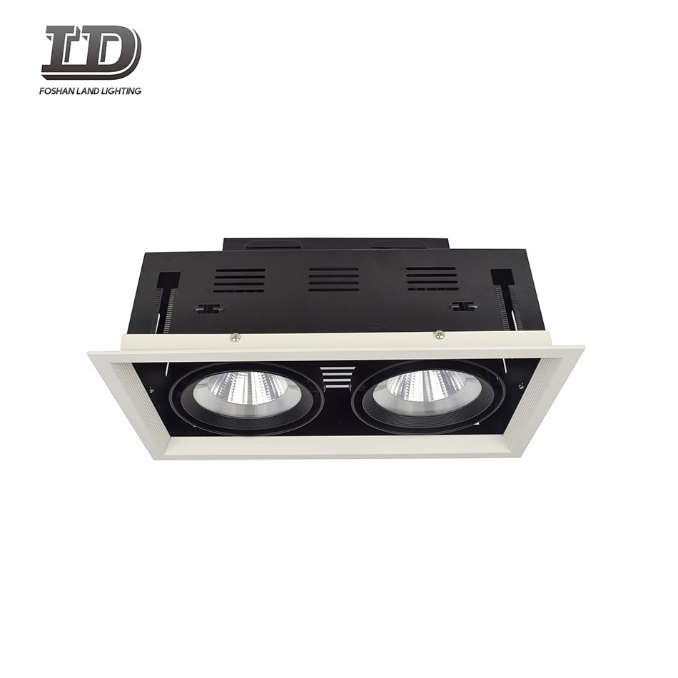 Downlight double à cardan rectangulaire Cob 30w