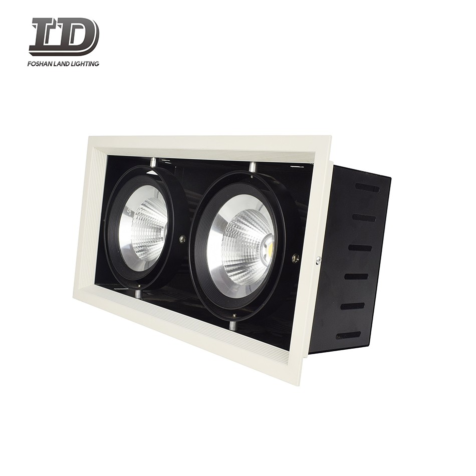 Downlight doble cardán rectangular cob 30w