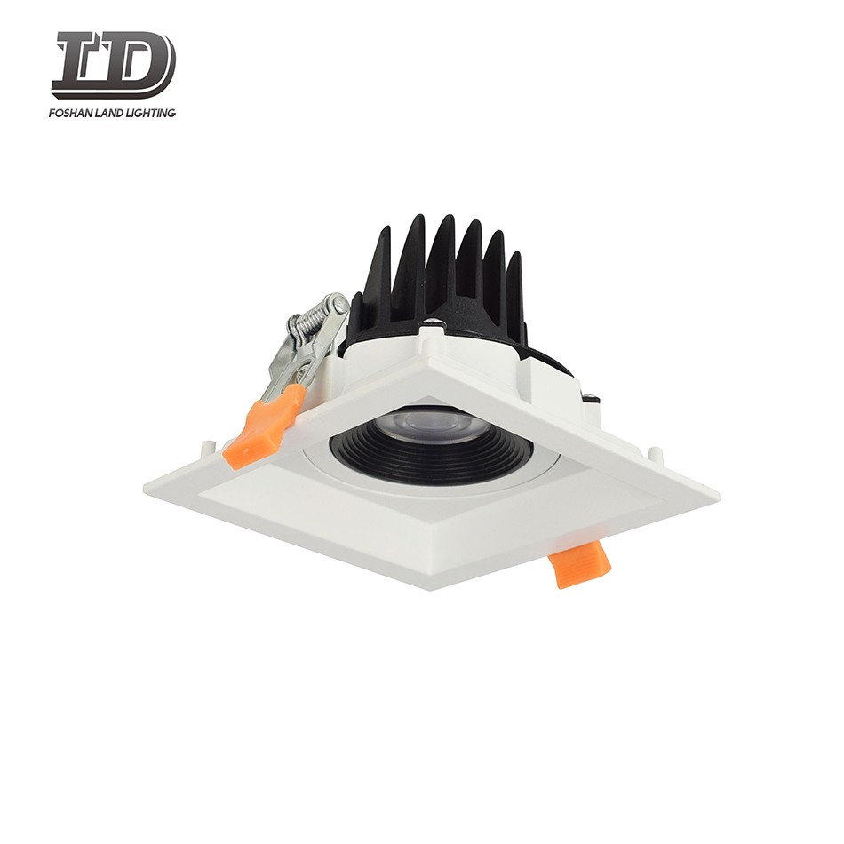 Τετράγωνο Gimbal Downlight Led 12w 4 ιντσών