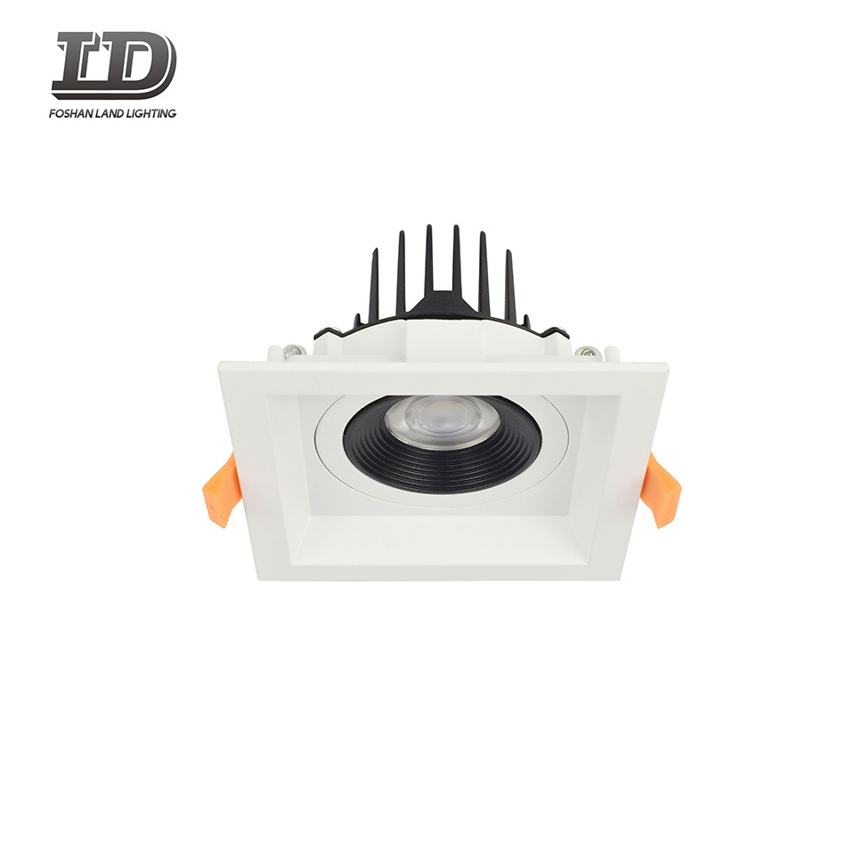 Cornice per downlight con giunto cardanico quadrato a LED da 4 pollici 12w