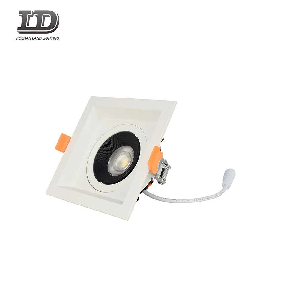 Cornice per downlight con giunto cardanico quadrato a LED da 4 pollici 12w