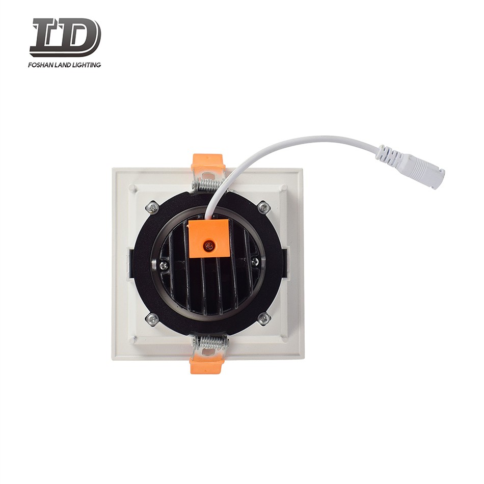 Cornice per downlight con giunto cardanico quadrato a LED da 4 pollici 12w