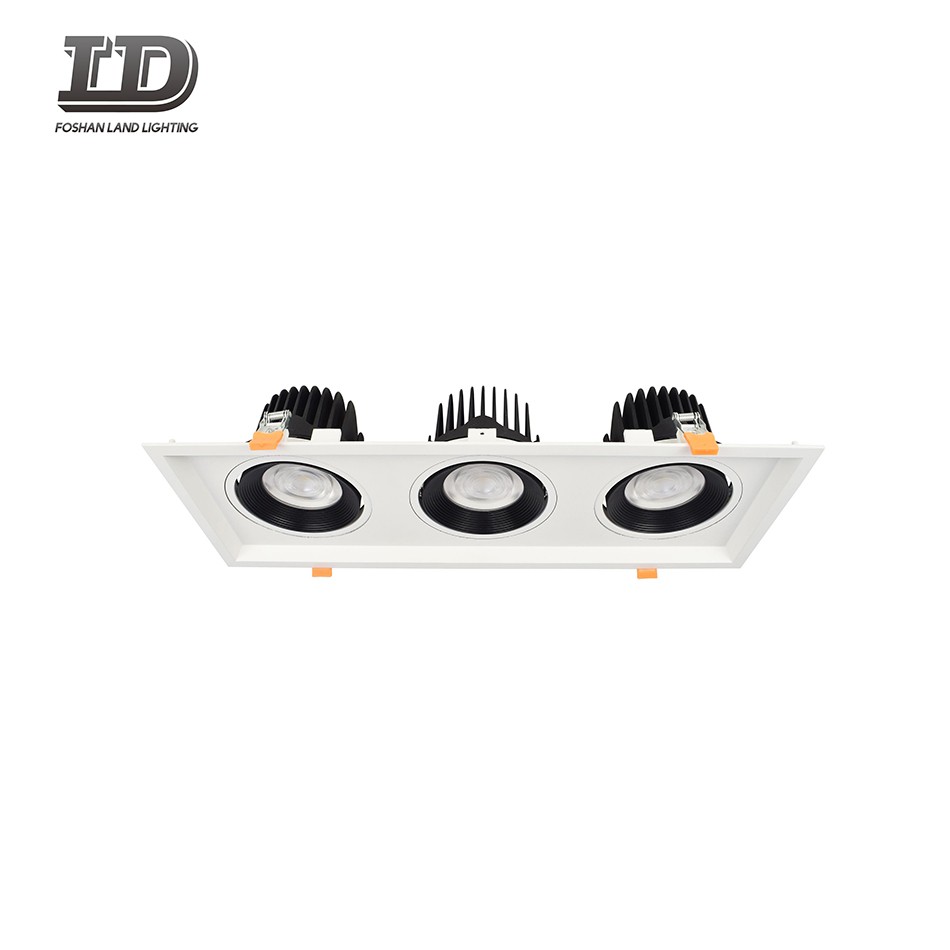 Foco empotrable de cardán negro Cob Led de 36w