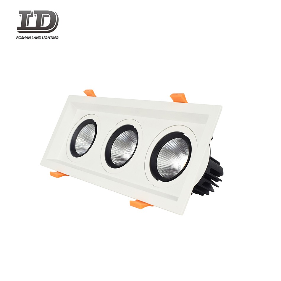 Garniture de downlight à cardan carré LED 36 W