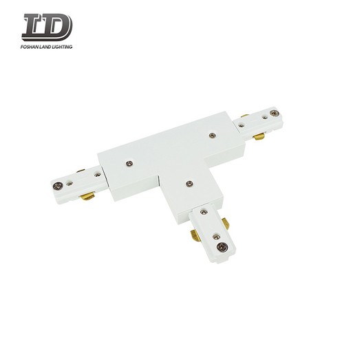 Conector de luz de riel LED tipo T de 3 cables