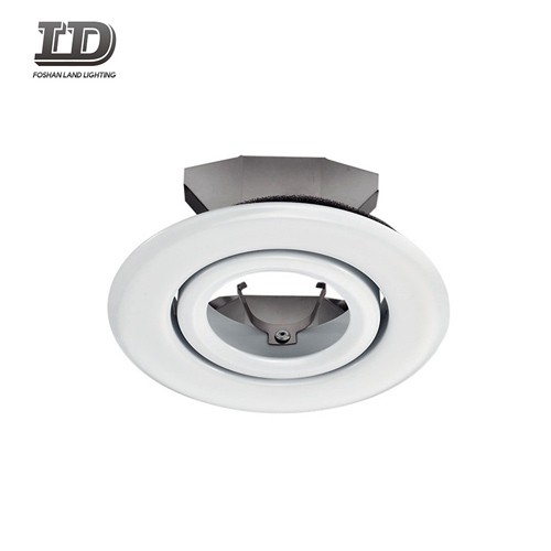 Guarnição Downlight ajustável do Gimbal com acabamento branco de ferro de 4 polegadas