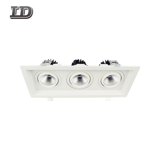 36w Cob commercial Led downlight Trim with multiple-heads