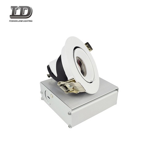 9w Recessed conduziu a luz do ponto de Downlight com anel do cardan da caixa de junção