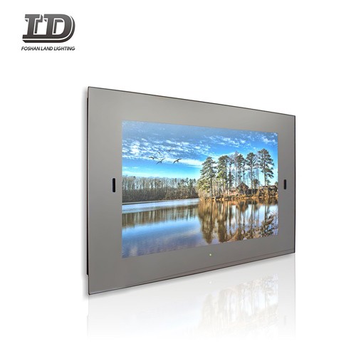 Aangepaste grootte LED verlichte waterdichte badkamer Smart Magic Mirror TV met LED-licht