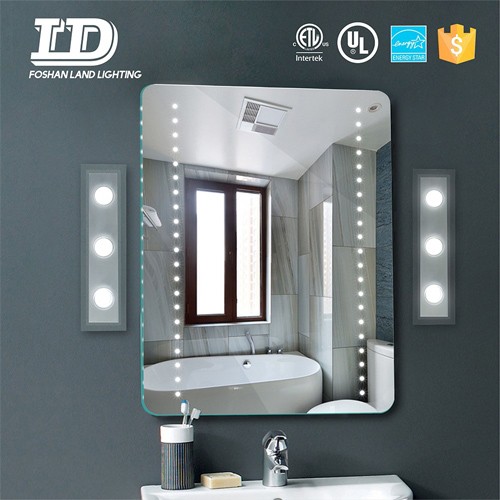 Bathroom Mirror With Lamp Acrylic Led Mirror Wall Lamp ETL IP44