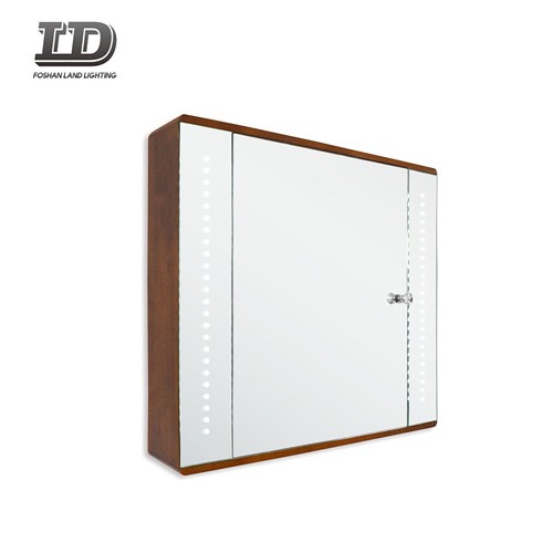 Gabinete con espejo LED para baño de aluminio impermeabilizante