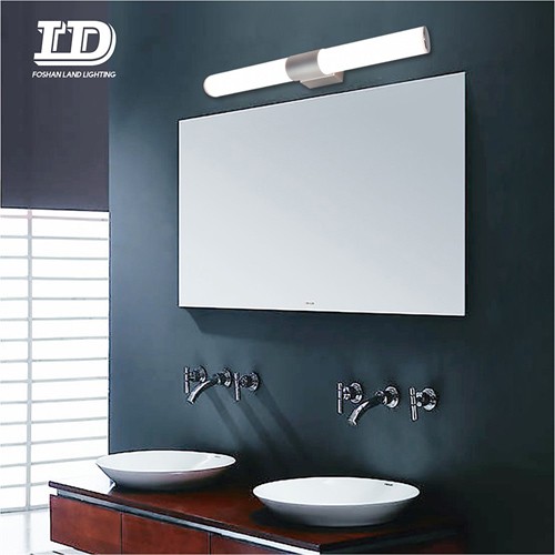 LED Vanity Işık Armatürleri Paslanmaz Çelik Işık IP44 Modern Banyo Makyaj Aynası Ön