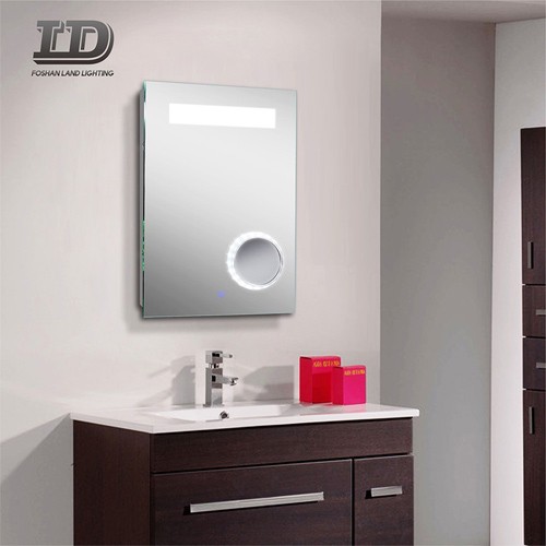 Miroir mural de salle de bain, miroir lumineux grossissant 3X