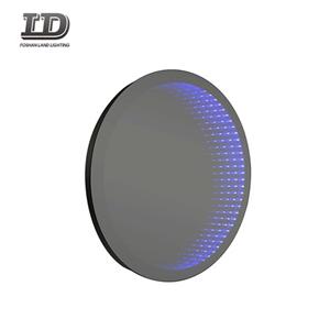 Dekorativer LED-Unendlichkeitsspiegel für Badezimmer mit Knopfschalter
