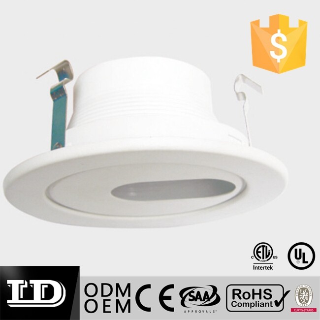 4-calowe okrągłe wykończenie typu Downlight z białą przegrodą