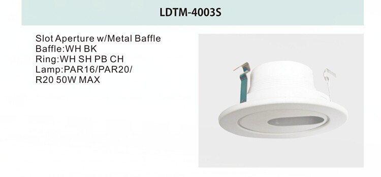 4 Inch Recessed LED Baffle Trim For Recessed Housing Lighting And Can