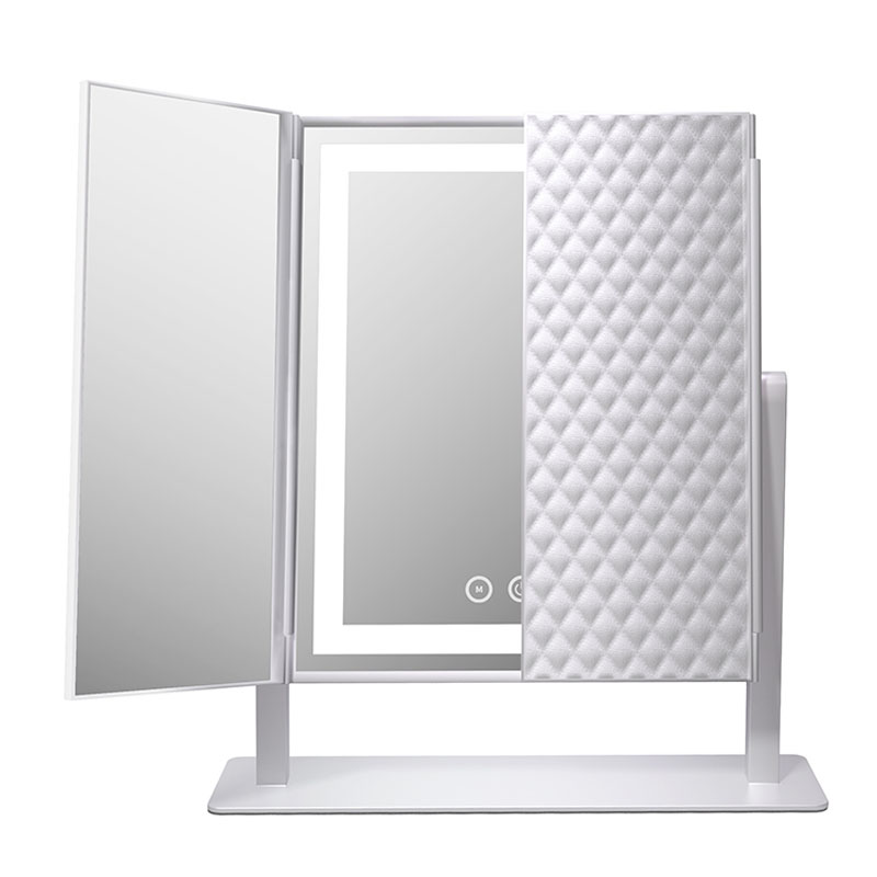 Light Belt Tri-Fold Makeup Mirror