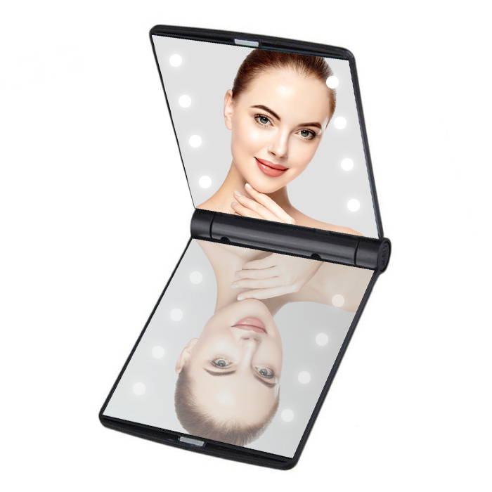 Hand-held vanity mirror