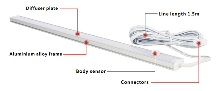 sensor switch led cabinet light