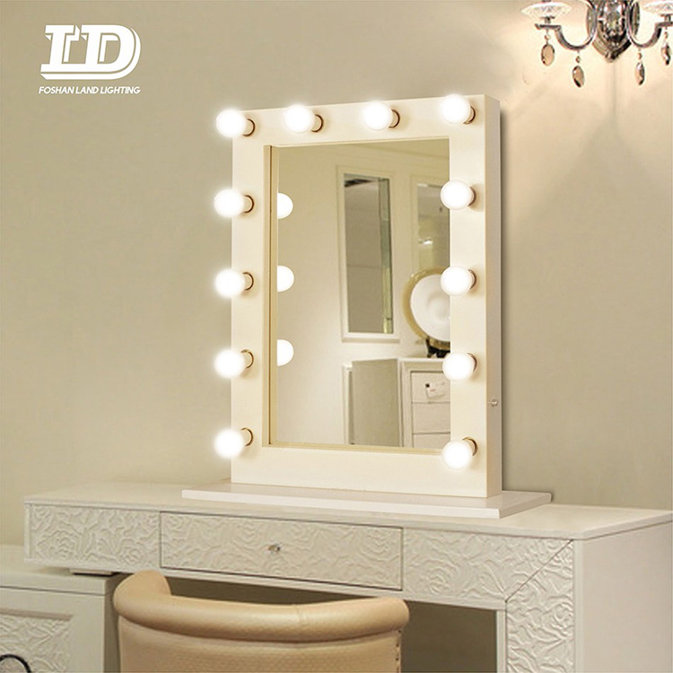 tabletop makeup lighted mirror