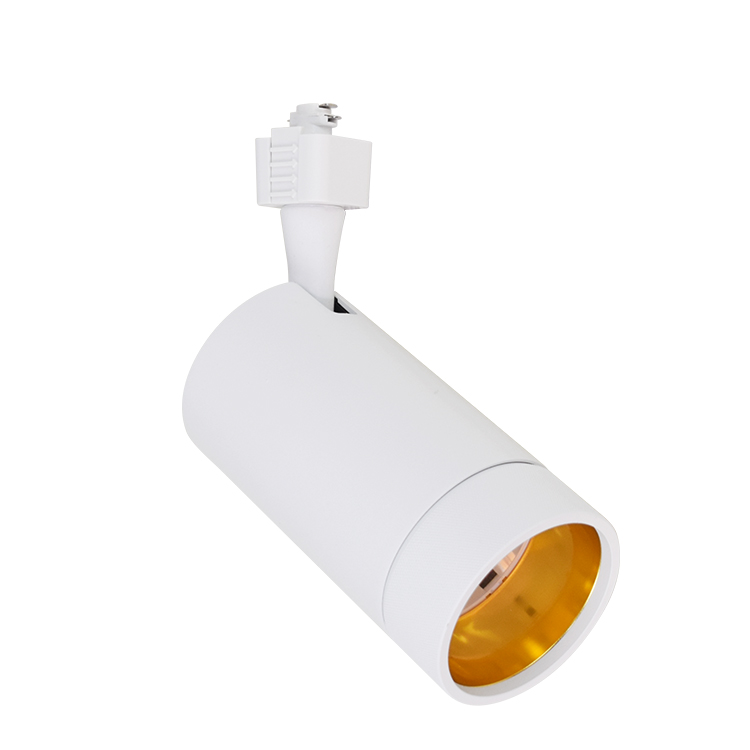 Foco ETL cob, luz de pista dorada antideslumbrante para pared de fondo