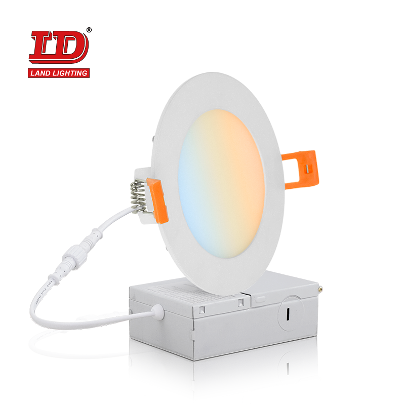Lampe de pot LED mince encastrée à intensité variable de 4 pouces