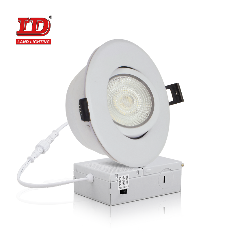 4-calowy oprawa LED typu downlight COB z gimbalem